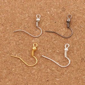 4Colors Copper Fish Clasps Hooks 15mm 200st Polska öronörhängen Hitta French Fishwire L3107222K