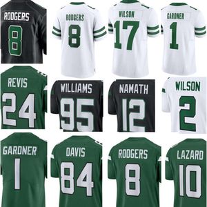 Futbol Jersey Özel Erkekler Kadınlar Quinnen Williams Allen Lazard D.J. Reed Dalvin Cook Michael Carter C.J. Mosley Michael Carter II Tony Adams