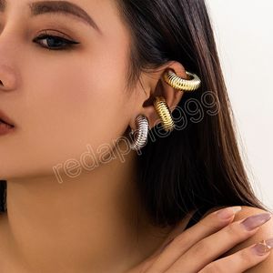 Small Round Ear Clip without Pins Earrings for Women Trendy Statement Single Earring Accessories 2023 Fashion Ear Jewelry Female