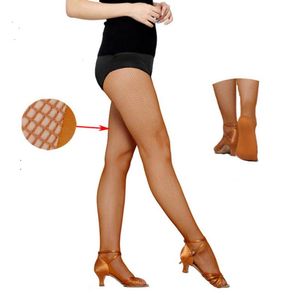 Strumpor Hosiery Professional Latin Stockings Women Fishnet Tights Ballroom Dance Hard Garn Elastic Pantyhose Child Adult Tightsoc8536679