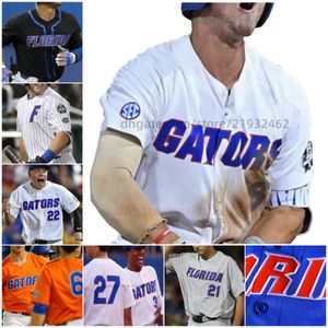 Blake Reese Florida Gators 20 Pete Alonso 37 Jackson Kowar 23 Jack Leftwich 17 Michael Byrne 26 Nick Horvath Beyzbol Dikişli Formalar 36 Wyatt Langford