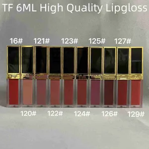 TF märke läppglans 6 ml för flicka toppkvalitet matt läppstift läppglans 10 färg flytande läpp luxe matt rouge a levres luxe flytande lady skönhet kosmetik bestånd