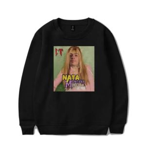 Natanael Cano Nata Montana Büyük Boy Hoodie Kadın Erkekler O boyun boyun uzun kollu Crewneck Sweatshirt Sıradan Takip Hip Hop Giyim