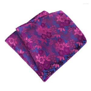 Bow Ties 25 25CM Tide Polyester Plum Blossom Handkerchief Pocket Square For Man Business Wedding Suit Accessories Wholesale