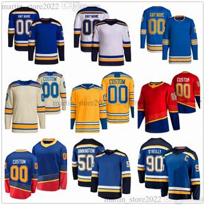 Maglie da hockey cucite 89 Pavel Buchnevich 70 Oskar Sundqvist 47 Torey Krug 72 Justin Faulk 79 Sammy Blais 20 Brandon Saad 42 Kasperi Kapanen 13 Alexey Toropchenko