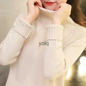 Women's Sweaters 2020 NEW Knitted Warm Sweater Women Autumn Winter Korean Cashmere Turtlene Long Sleeve Pullover Female Jumper Knitwearyolq