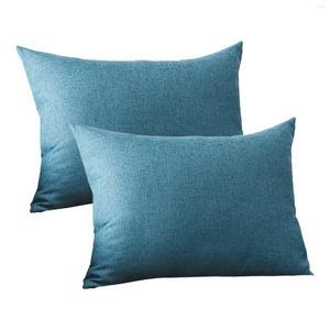 Pillow 2pcs Solid Zipper Cover Bedroom Decorative Modern Soft Home Living Room Case Bed Sofa 16x24inch 40x60cm