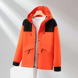 Herrenjacke, Modedesigner, Unisex, Trench, Retro-Trend, Schneeberg, Gedenken, wasserdicht, winddicht, atmungsaktiv, verstellbar, Kapuzenpullover, Paarmantel, Sweatshirt, Shi