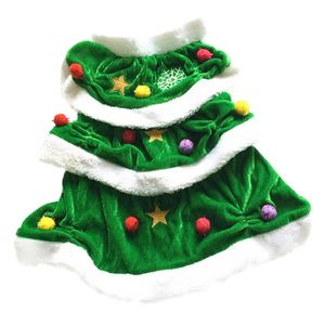 Dog Apparel Christmas Tree Cat Costume Funny Pets Xmas Hoodie Dress Winter Holiday Party Warm Coat for Cats Dogs Kitten Puppy Fancy 231201