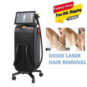 Laser de diodo frio indolor máquina de remoção de cabelo comprimentos de onda triplos 755nm 808nm 1064nm 40 milhões de tiros equipamento de salão de beleza de rejuvenescimento da pele