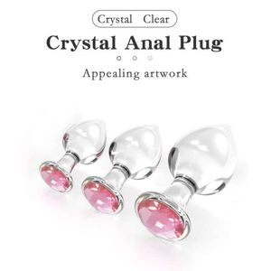 Giocattolo del sesso Massaggiatore Plug anale Giocattolo Culo femminile per donna Uomo Prodotti per adulti 18 Buttplug in vetro Anale Ano Culo Gay