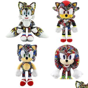 Animali di peluche ripieni 30 cm Simpatici giocattoli animali Cuscino 2023 Nuovo stampato Riccio bambola Ragazzi Animazione Intorno Bambole regalo Accessori per la casa Ch Dh1Sd