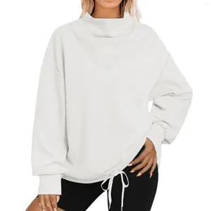 Kvinnors hoodies långärmad fast färg Hem dragstring Löst avslappnad kort fuzzy zip up hoodie hooded tröja kvinnor zippe varm