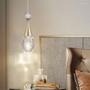 Hänglampor Temaren Contemporary Lamp Creative Crystal Chandelier LED Fixtures Lätt dekorativ för sovrumsmatsal