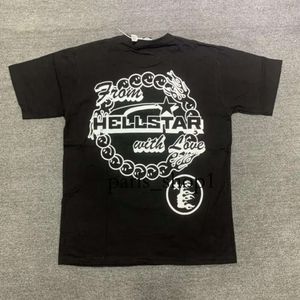 T-shirts Hellstar Studios Earth Print Trendy Hip-hop Hellstar Short Sleeves Comme Man Women T Shirts Unisex Cp Cotton Tops Men Vintage 604