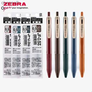 Gel Pens Japan Zebra JJ15 Gel Pen + Refill Comboint Sarasa Retro Color Office Signature Pen 0.5mmかわいい文房具学用品YQ231201