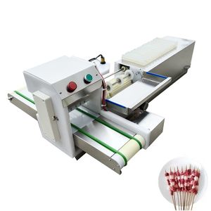 Automatic Satay Skewer Machine BBQ Meat String Making Machine Stainless Steel Beef Skewer Making Machine