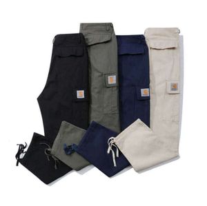 Pantaloni da uomo oversize Pantaloni firmati Carhart Salopette casual ampia Pantaloni multifunzionali Pantaloni della tuta tascabili Design ampio 8825ess