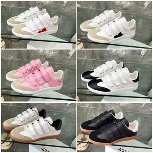 Bryce Basic Leather Sneakers Designer Runway Shoes Women Beth Grip-strap Leather Low-top Sneakers Isabel Fashion Marant Velcro small white shoes Trainers Shoes 35-40