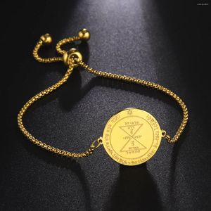 Charmarmband talisman skydd av Solomon armband hälsa rikedom Förmögenhet rostfritt stål amulet party smycken för kvinnor män