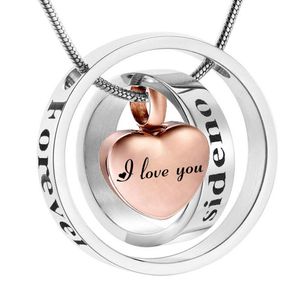 Cremation Jewelry for Ashes Necklace Ash Memorial Urn Pendants Holder For Ashes WomenMeni Love You6260424
