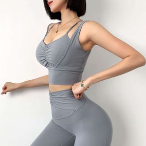 Lu Lu Align Lemon Yoga Vest Beauty Fitness Running Sports BH SEXY TRÄNING SUCKSKRUST