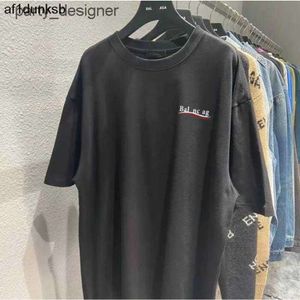 Parigi Corto Francia Stampa Camicie balencaigalies Europa Lusso Lettera Grafica balencigalies Designer Moda Uomo Uomo Manica Tshirt T Donna 2b Abbigliamento Casua 5BG8