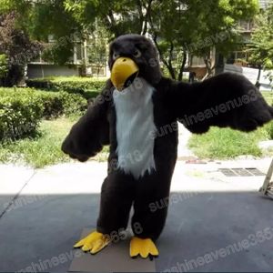 Tamanho do adulto Pluxush Eagle Mascot Costume Cartoon Tema Personagem Carnaval Unisex Halloween Festa de aniversário Fancy Fancy Outdoor para homens Mulheres