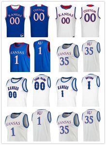 Jayhawks Kansas S 2020 Kolej Basketbol Devon Dotson Marcus Garrett Jersey Christian Braun Duan Harris Moss Cust