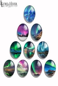 10 mm, 12 mm, 14 mm, 16 mm, 20 mm, 25 mm, 30 mm, 511 Aurora, runder Glas-Cabochon, Schmuck, passend für 18 mm Druckknopf-Charm-Armband, Halskette 9892170