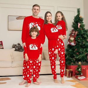 Familjsmatchande kläder Julpyjamas Familj Matchande kläder Set Xmas Bear Vuxen Fader Mother Kids Family Look Papp Mamma Dotter son Pyjamas 231201