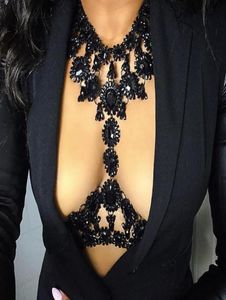 Miwens 2019 Crystal Metal Maxi Large Long Body Chain Necklace Women 11 colors Layer Punk Sexy Party Statement Stage Jewelry A5531903434