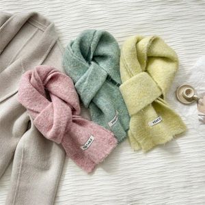 Scarves 2023 Thick Warm Cashmere Poncho Women Scarf Pashmina Warps Bufanda Solid Blanket Shawl Winter Adult For Ladies