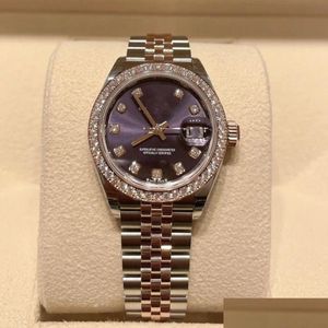 Zegarki damskie TOP Wysokiej jakości Diamond Watch Kobiety Nieustanne Matic Mechaniczne 31 mm stal nierdzewna Panie Ruch Luminous Otebd