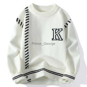 Męskie swetry 2024 Top Fashion Cashmere Sweater Mens Soft Wygodne streetwear Koreańska marka projektant wiosenny jesienny Knit Jumpers Men Swaterslf231114l2402