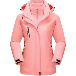 Casaco feminino jaqueta de inverno 3 em 1 jaqueta de esqui impermeável e à prova de vento jaqueta de inverno de lã parka casaco de neve 1ZP7X