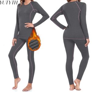 Unpita termiczna damska zimowa damska bielizna termiczna Zestaw Long Johns Tops Warm Pants Suit Ladies Sport Warstwa podstawowa Zestaw na górze Kobiety Ubranie 231130