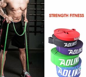 Resistance Bands Pull Up Elastic Yoga Band Natural Latex Rubber Loop Hem Gym Expander Stärker Training Fitness M