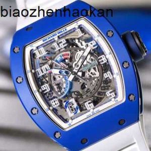 Часы Richardmill Швейцарские автоматические часы Richar Mille Rm030 Blue Ceramic Paris Ограниченная серия Мужская мода Досуг Бизнес Спортивная техника Наручные frj