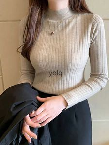 Women's Sweaters HELIAR Women Mone Sweater Jumpers Knitted Solid Cashmere Pullover Elegant 2023 Autumn Winteryolq