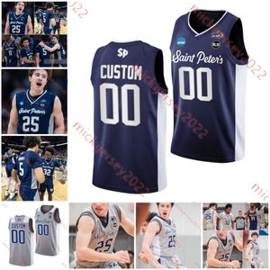 세인트 피터의 공작 농구 저지 Marcus randolph Roy Roy Clarke Armoni Zeigler Michael Houge Elijah Perkins Elijah Wood Jaheim Tanksley Custom Mens Jerseys