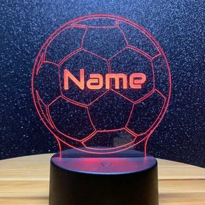 LED Neon Sign Personalized Football LED Night Light Custom Laser Engraving Names Neon Lamp Touch To Change Light Color for Sports Lover Gift YQ231201