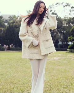 여자 자켓 디자이너 새로운 브랜드 재킷 2024SS 패션 최고급 가을 겨울 여성 모두 같은 트위드 코트