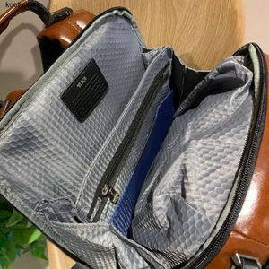 Tumii Plecak Plecak Projektant Tumibackpack Tumiis Men Luxury Mens Back Pack Torebka Sport Bookbag 932681 Wosk olej skórzany biznes swobodny męski moda multif