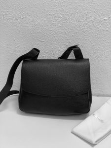 Bolsa mensageiro fashion clássica na moda, bolsa de designer de luxo, couro genuíno, bolsa crossbody feminina, grande capacidade, estilo minimalista