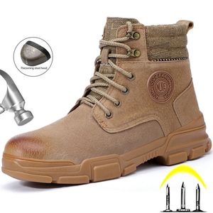 Stiefel Winter Arbeit Stahlkappe Sicherheit Knöchel Männer Wandern Sicherheit Anti Piercing Arbeitsschuhe 231130