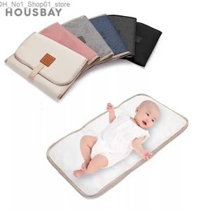 Changing Pads Covers Foldable Diaper Changing Pad 60*30Cm Newborn Portable Baby Changing Mat Nappy Waterproof Durable Nylon Baby Diaper Sheet Q231202