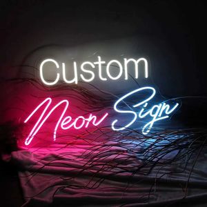 LED Neon Sign Custom Neon Sign Personalised LED Business Shop Bar Cofe Name Design Room Wall Light Birthday Party Wedding Decoration YQ231201
