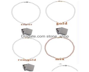 Pendanthalsband West Pearl Necklace FL Of Diamond Earth Planet Jewelry Drop Delivery Pendants DHIE43835866