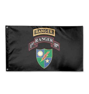 1st Battalion 75th Ranger Regiment Flags Banners 3039 x 5039ft 100D Polyester Fast Production Vivid Color With Two Brass Gro8611726